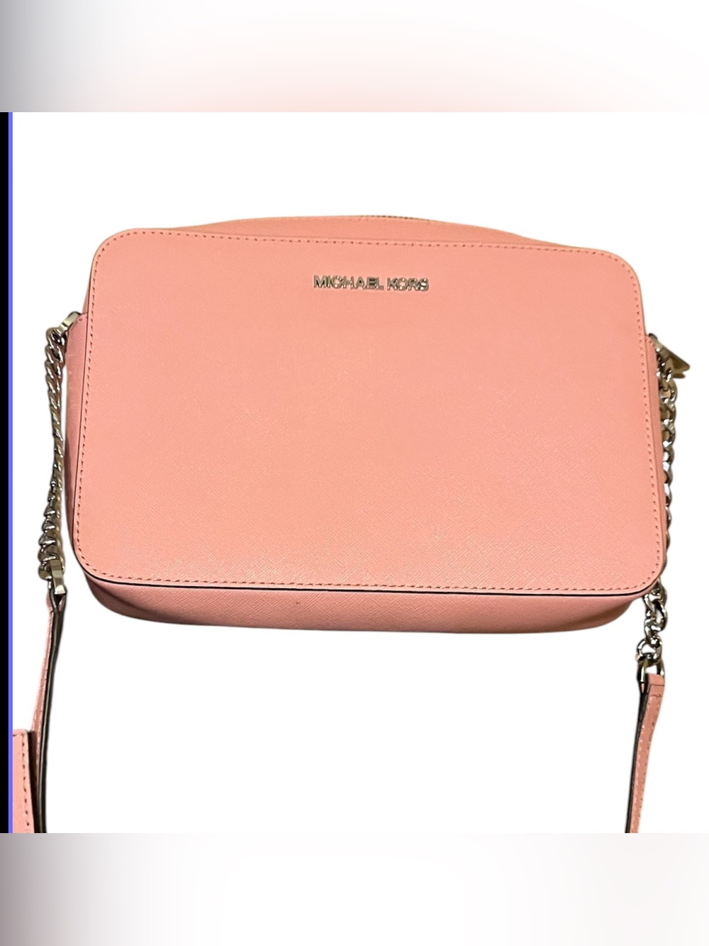Michael Kors Coral Pink Saffiano Crossbody Bag NWOT
